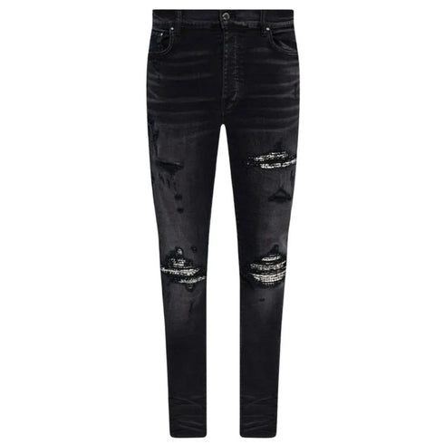 Amiri Boucle Mx1 Aged Black Jeans